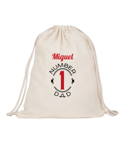 Mochila number 1 dad personalizable