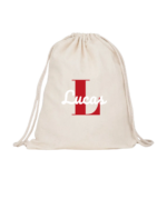 Mochila inicial y nombre personalizable