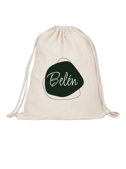 Mochila con forma y nombre personalizable