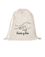 Mochila con manos y nombre personalizable