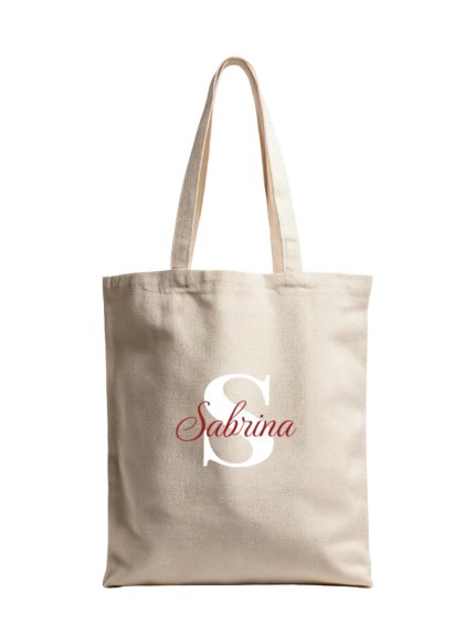 Totebag Inicial y nombre personalizable